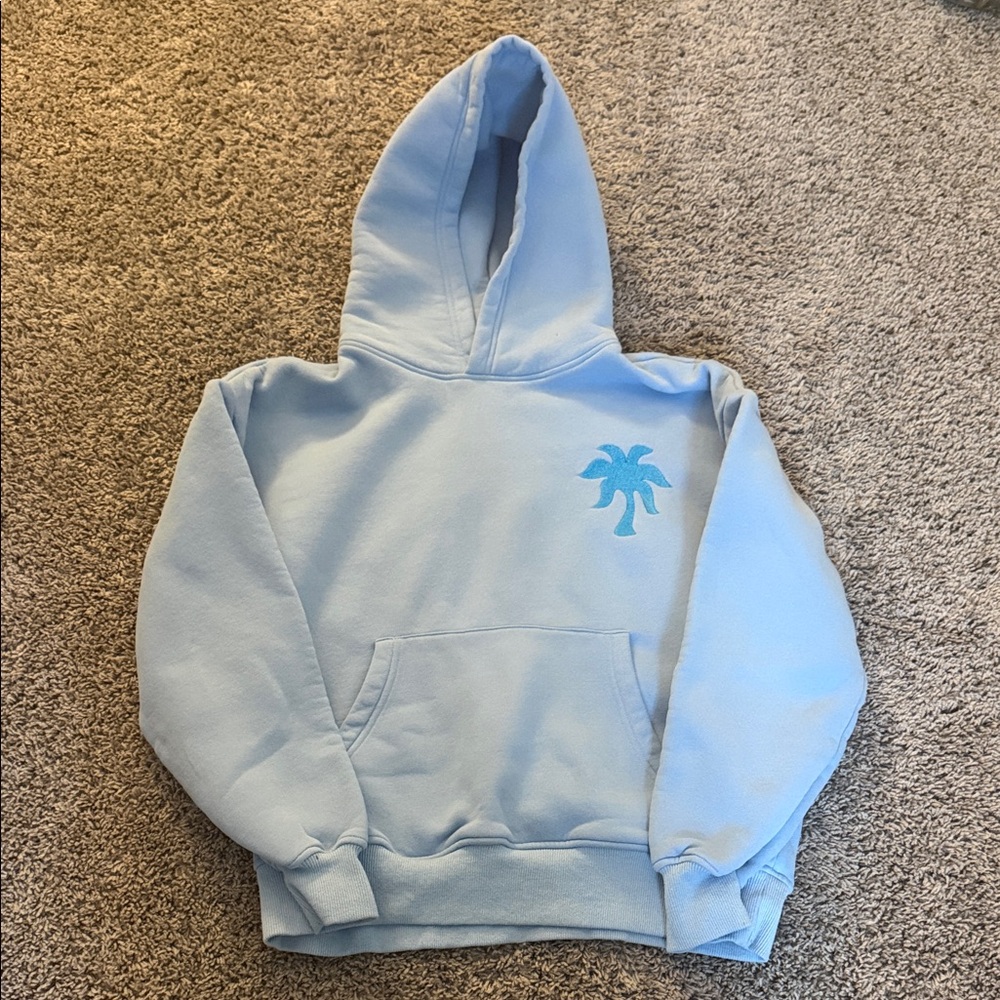 Pink Palm Puff Hoodie